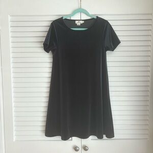 Vineyard Vines Navy Blue Velvet Short Sleeve Dress - Size Small